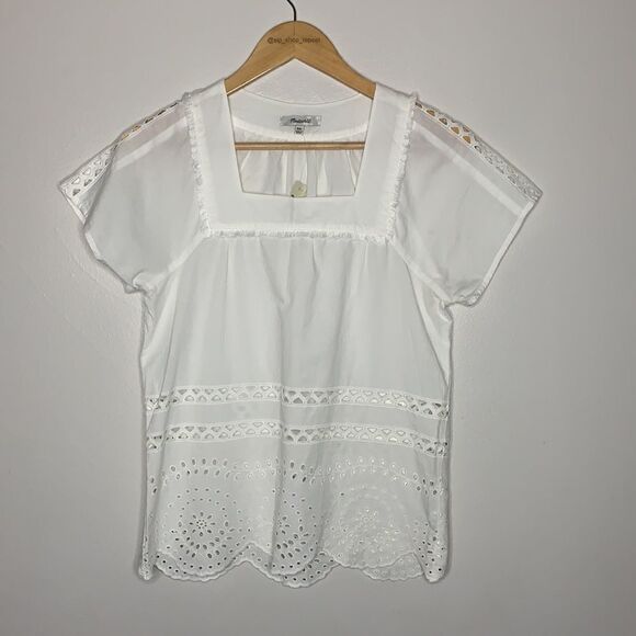 NWT Madewell Angelica eyelet top. XXS - Picture 1 of 7